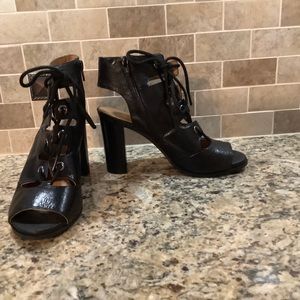 Nine West chunky tie up sandals